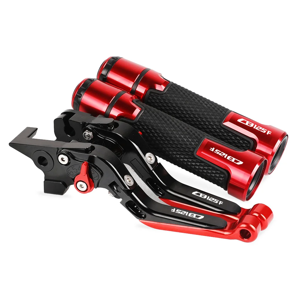 

CB125F 2016 FOR HONDA Motorcycle CNC Adjustable Brake Clutch Levers Handlebar knobs Handle Hand Grip Ends FOR HONDA CB125F 2016