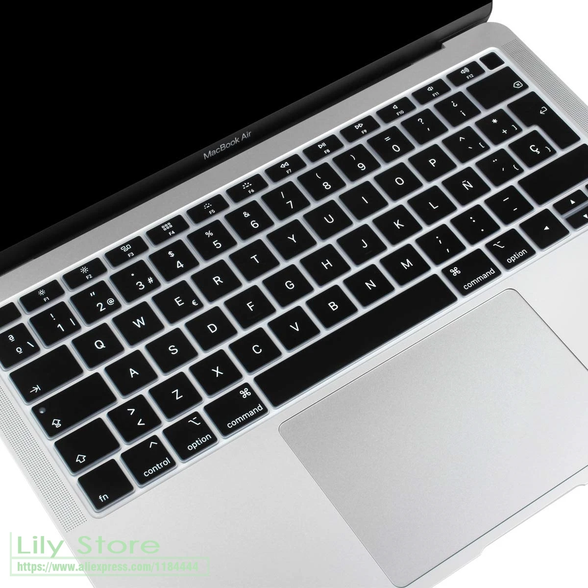 Испанский чехол для MacBook Air 13 2018 силиконовая клавиатура защитный новейшего Macbook 3