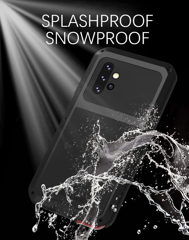

Оригинальный мощный чехол LOVE MEI для Samsung Galaxy A52, металлическая броня, противоударный, грязеотталкивающий, водонепроницаемый чехол для телефо...