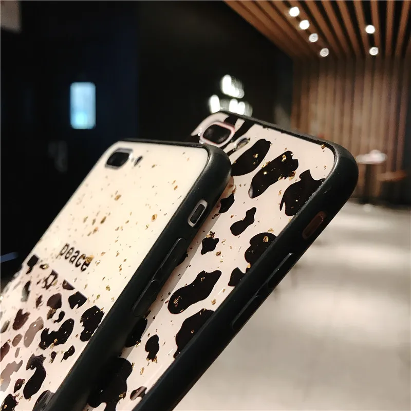 

Luxury Leopard Print Phone Case Cover for iPhone 8 7 6S Plus 11 12 Pro X Xs Max XR Glitter Shining Soft Tpu Case Colorful Shell