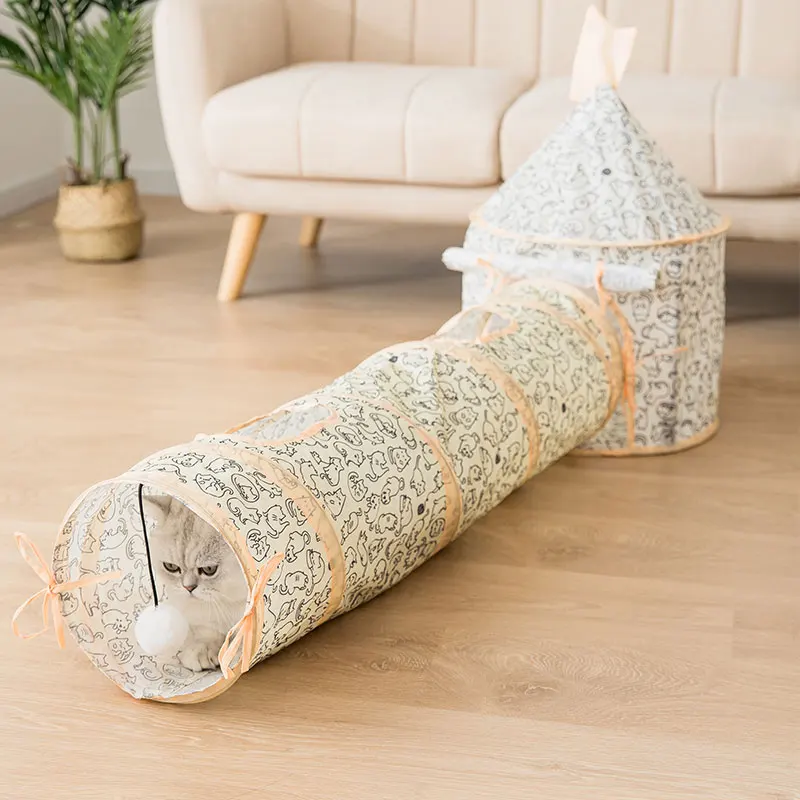 

Cat Tunnel Channel Cat Litter Ground Dragon Combination Four Seasons Universal Cat Toy Collapsible Cat Supplies Cat Toy