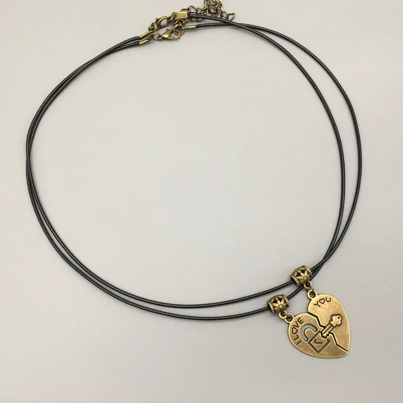 Ожерелье с подвеской в виде сердца 2 шт./компл.|Подвески| |