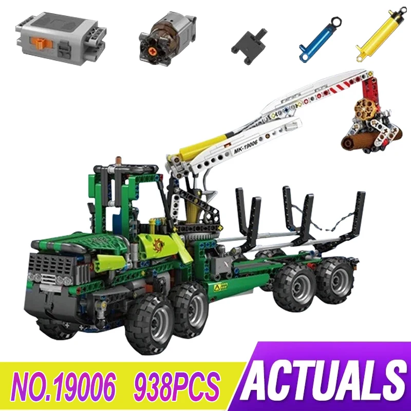 

MOULD KING 19006 High-Tech Toys The MOC-32456 Motorized Pneumatic Forest Machine Model Building Block Brick Kids Christmas Gift