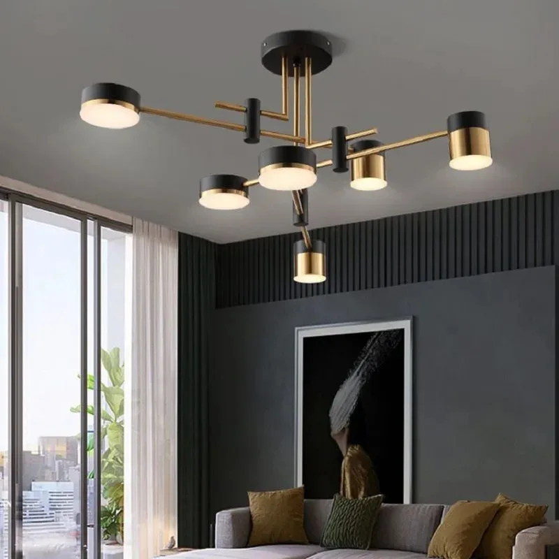 

American Luxury LED Chandelier Lighting Modern Living Room Kitchen Decoration Indoor Metal Ceiling Lamps Light Fixtures