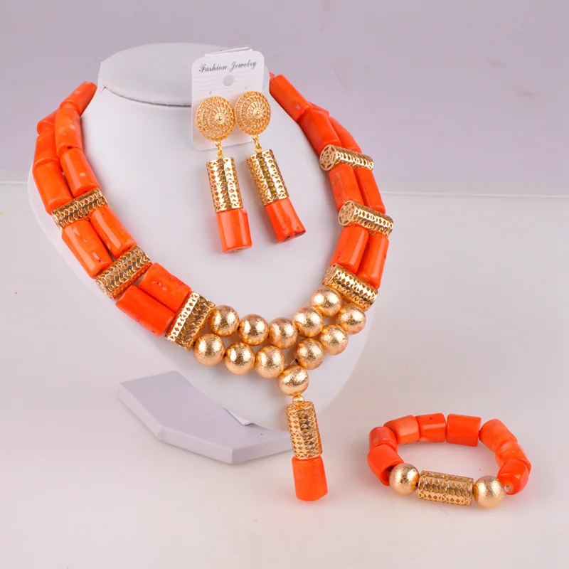 Нигерийские коралловые бусы ювелирный набор свадебные ювелирные наборы