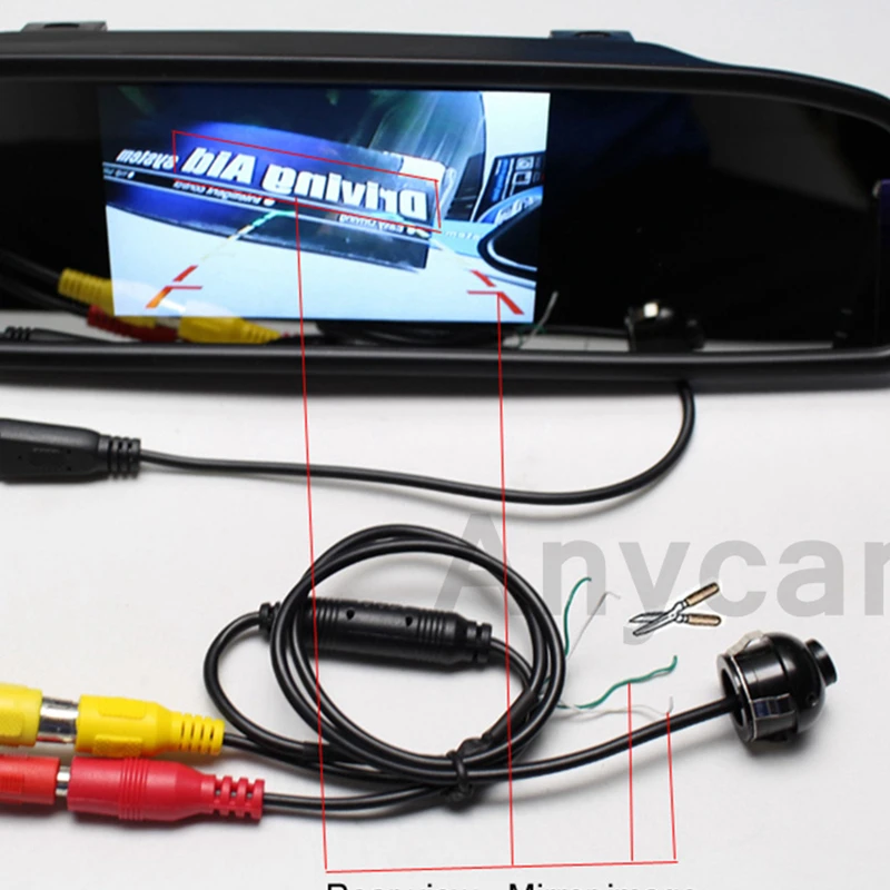 Новая Автомобильная камера заднего вида HD Mini CCD 360 градусов фронтальная