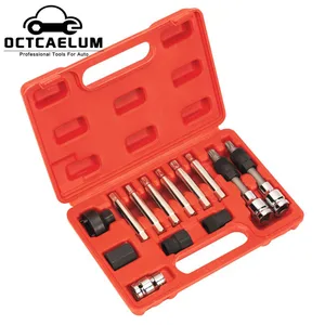 Авто Генератор свободного колеса шкив удаление ремонт гаража набор инструментов S2 сплав для VW BMW Renault VAG Ford Mercedes 13PC AT2043