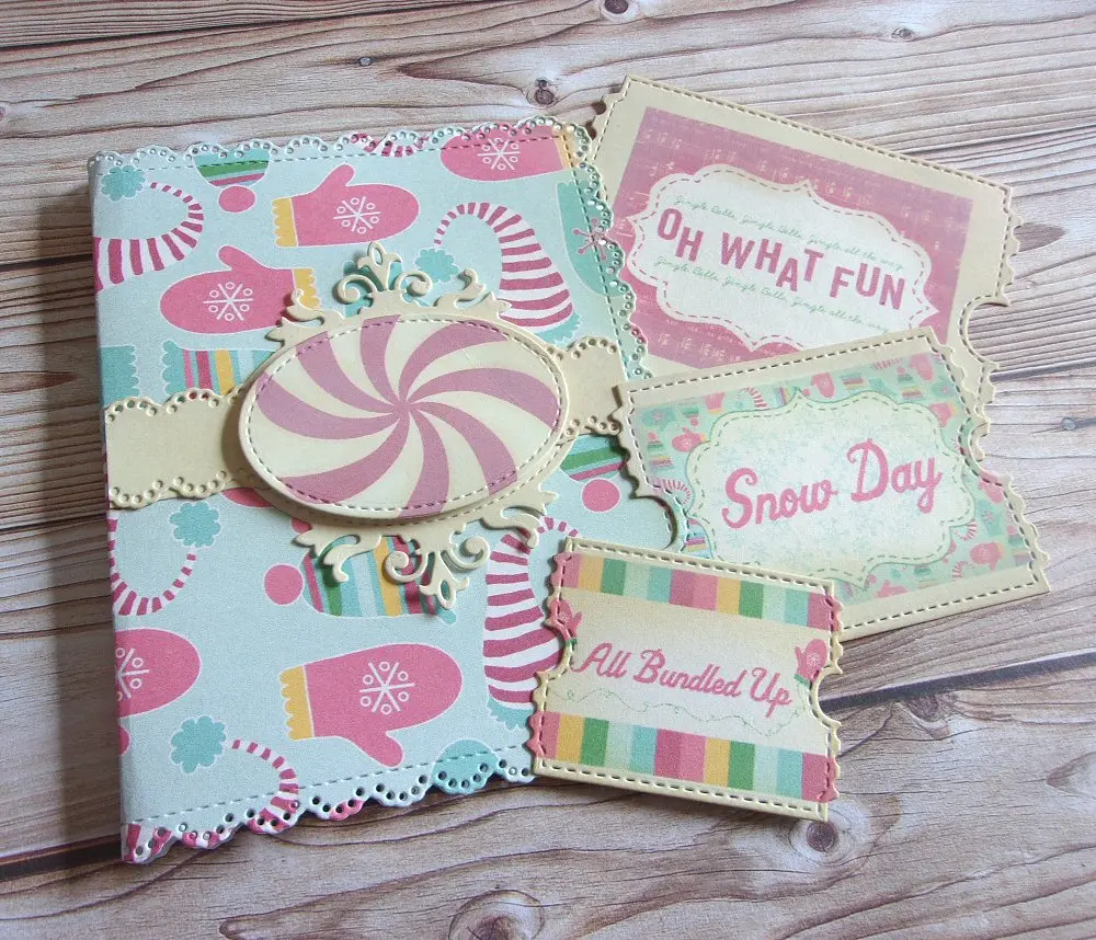 

KLJUYP 3D File Folder Book Metal Cutting Dies for Scrapbooking/photo album Decorative Embossing Paper Card