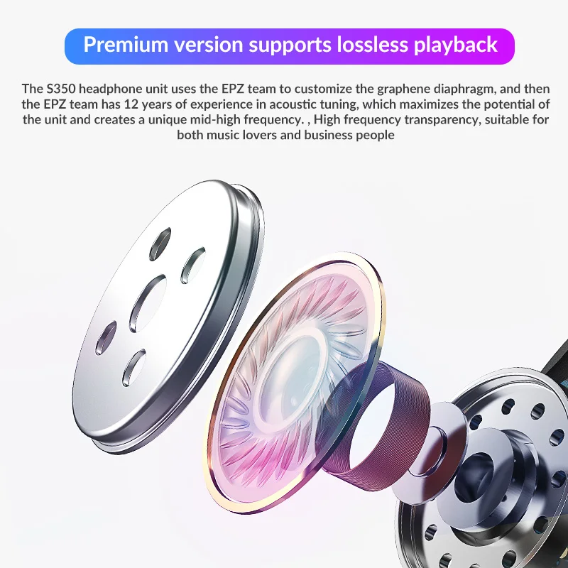 Зэп S350 наушников TWS Bluetooth 5 0 Водонепроницаемый IPX7 True Беспроводной наушники Шум