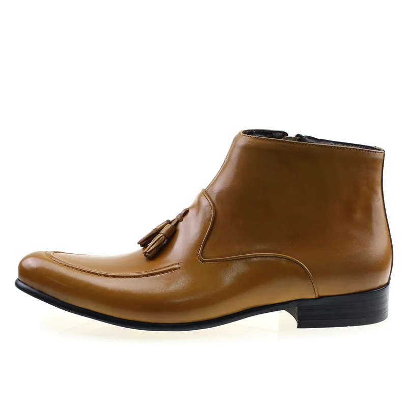 Ботильоны мужские из натуральной кожи классические модные дизайнерские