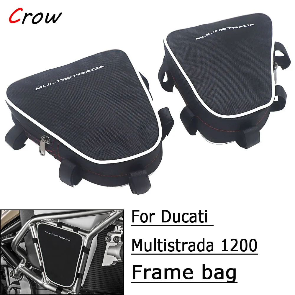 

Motorcycle For DUCATI Multistrada 1200 Waterproof Repair Tool Placement Bag Frame Crash Bar Package Toolbox Bags