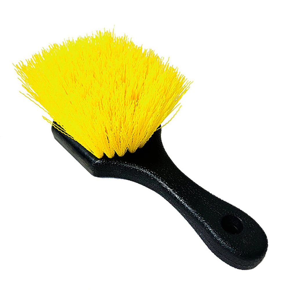 1 шт. Щетка с желтым синтетическим ворсом для мытья колес щетка чистки дисков