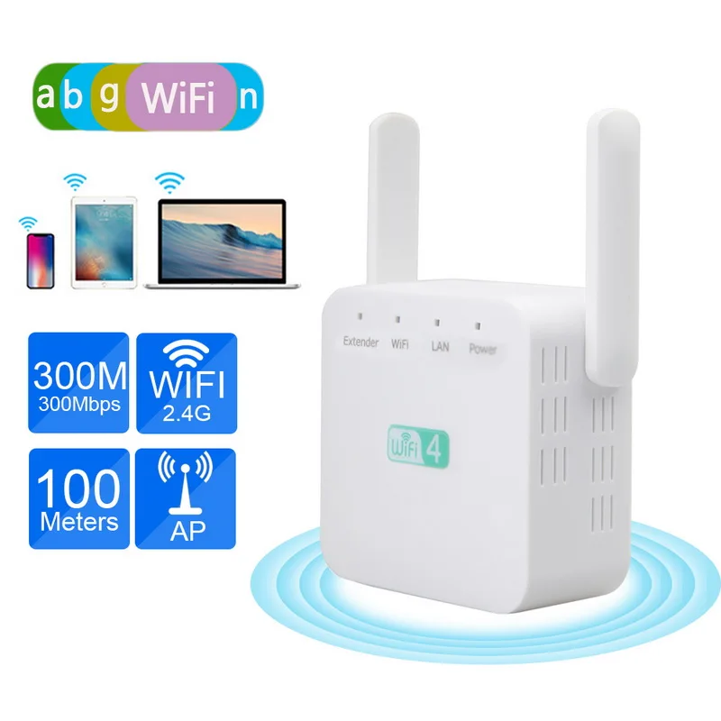 300 Мбит/с WiFi удлинитель 2 4G беспроводной Wifi усилитель дальнего действия сигнал Wi Fi