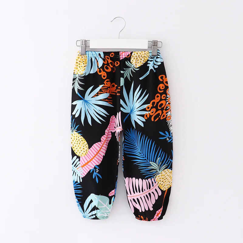 Брюки Детские с защитой от комаров яркие штаны фонарики летняя одежда для