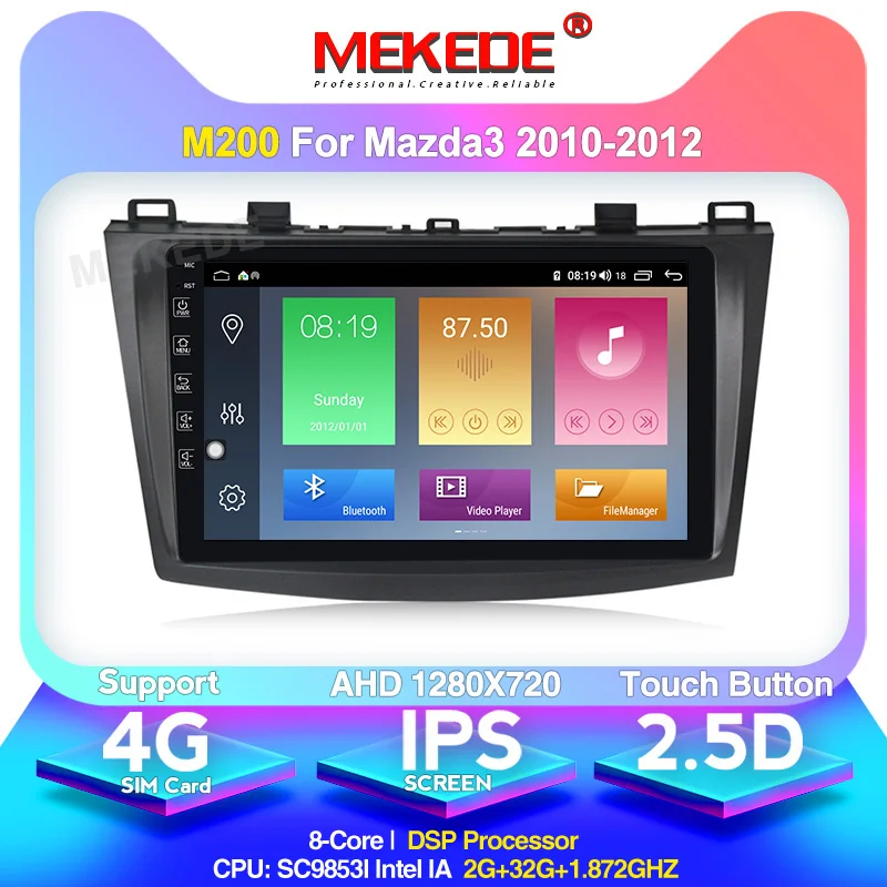 MEKEDE Android 10 0 9 "автомобильный радиоприемник с навигацией GPS мультимедийный плеер