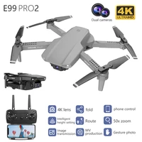 new e99pro2 drone 4k hd dual camera fold rc helicopter with wifi fpv professional real time transmission 50 times focu quadcopte