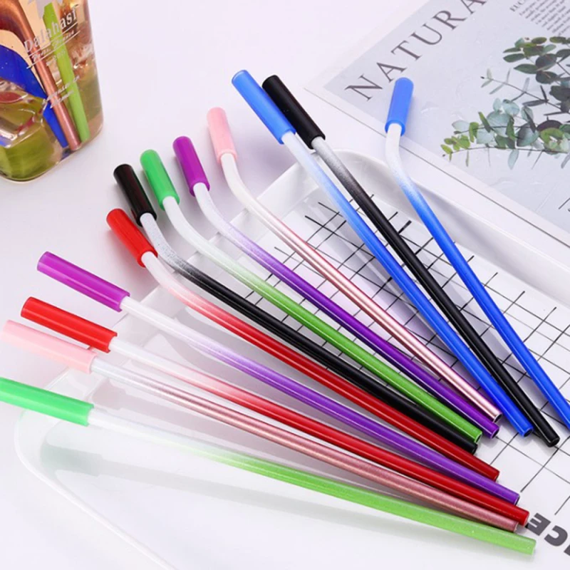 Нержавеющая сталь градиентный цвет соломы с анти царапина силиконовая головка