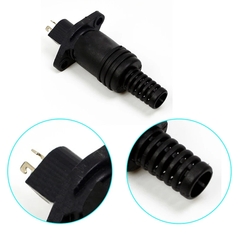 Штекер DIN двухконтактный 2 контакта для динамиков Hi-Fi луженые контакты