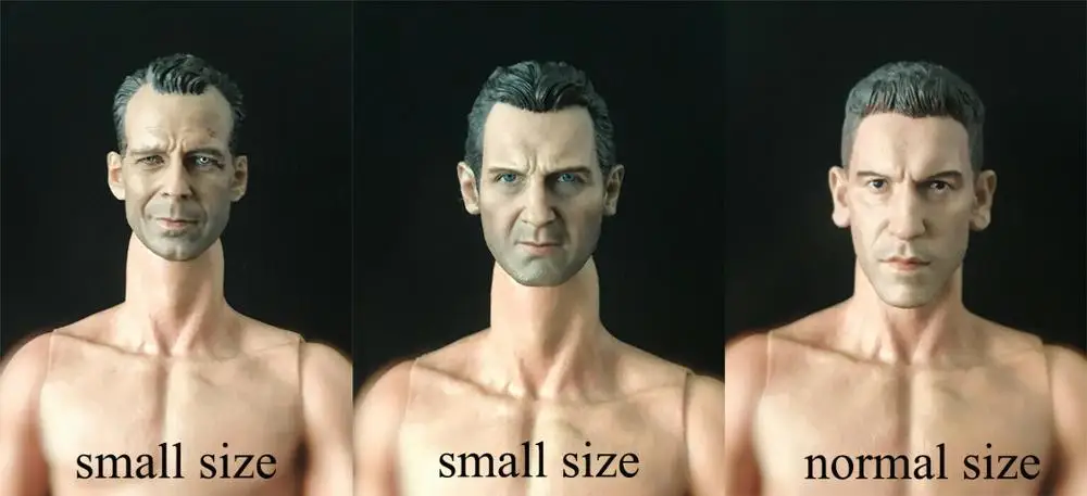 Маленький размер 1/6 Брюс Уиллис Лиам нисон голова лепить Fit 12 ''фигура|Игровые