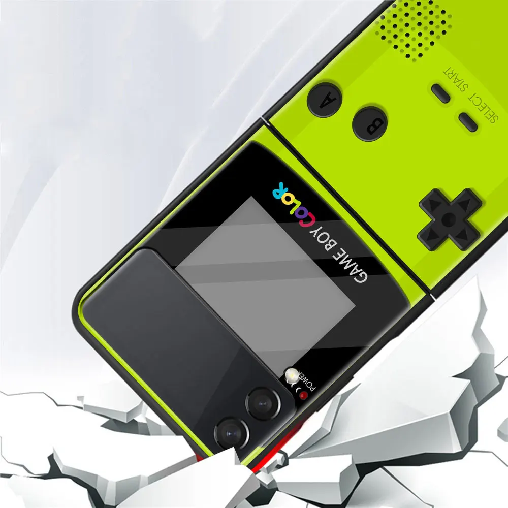 Classic Game Gaming PC Phone Case for Samsung Galaxy Z Flip3 Hard Plastic Smart Casing Fundas for Z Flip 3 5G Cover Luxury Coque
