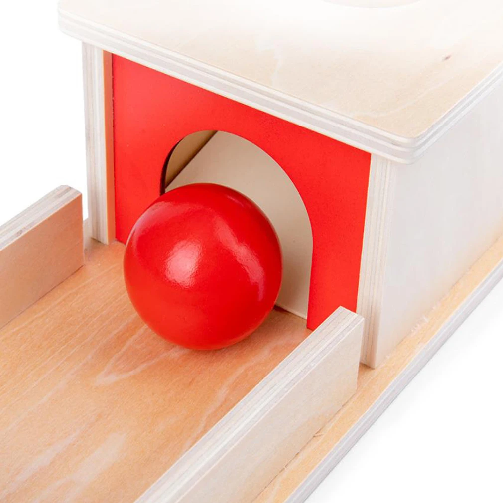 

Children's Early Learning Educational Wooden Coin Drawer Toys Durable Target Boxes for Shape and Color Recognition Ability