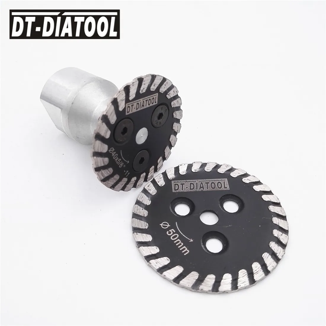 DT-DIATOOL 1 шт. Горячая прессованная мини гравировальная алмазная пила со съемным M14 или 5/"-11 длинный фланец и 1 шт. лезвие камень гранит