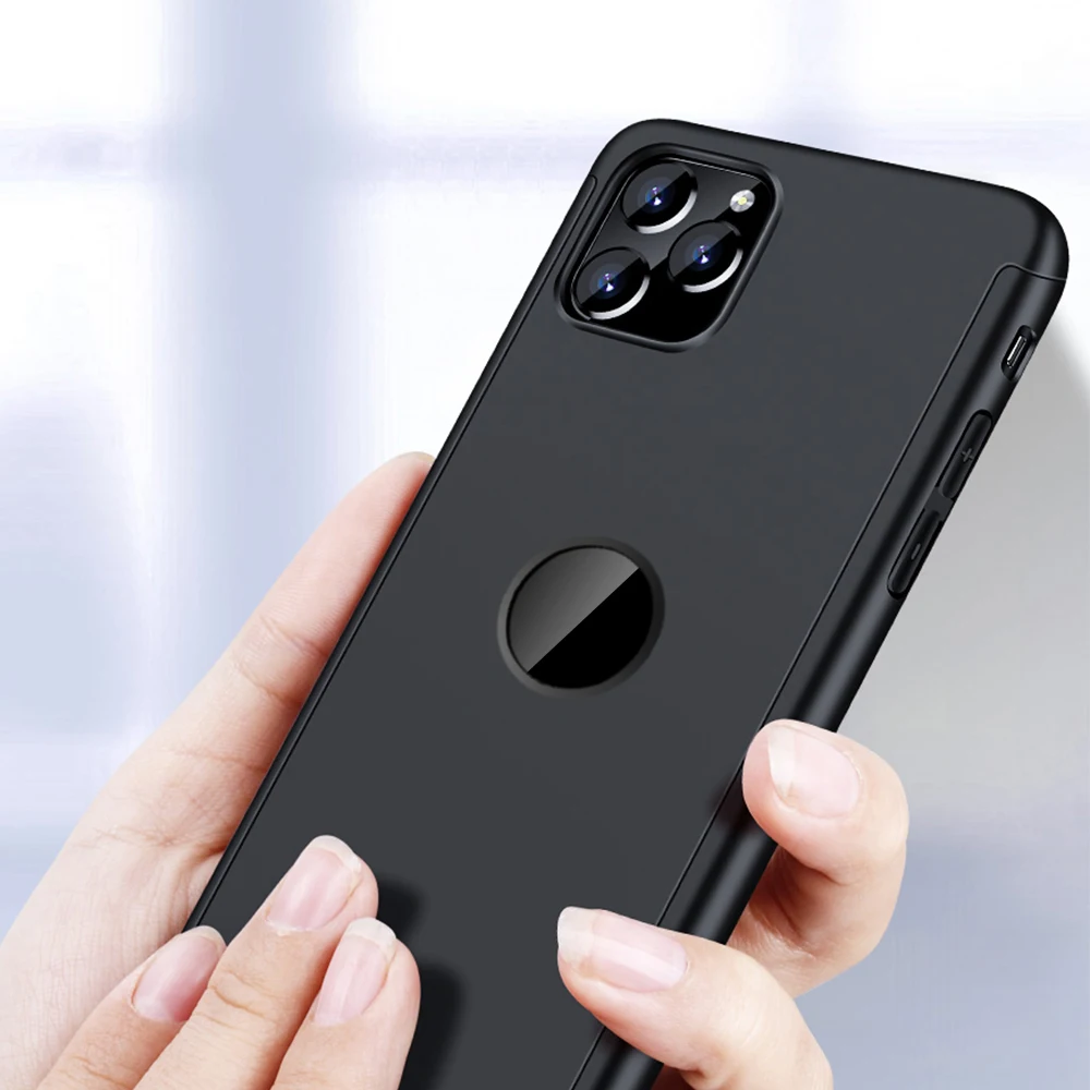 

Ultra slim 360 degree full protective hard pc phone case for iphone 11 pro max