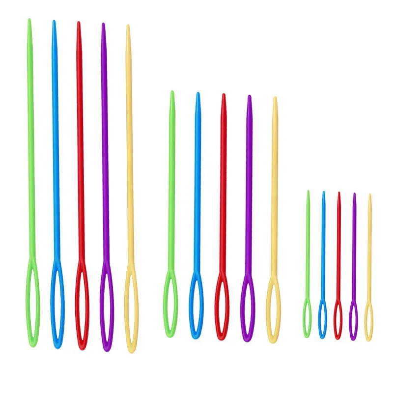 30 шт. 7 см 9 15 красочные пластиковые спицы для вязания крючком Крючки гобелены
