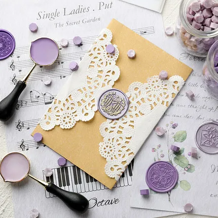 Восковые бусины для сургучной печати в стиле ретро восьмиугольные 100 шт. - купить