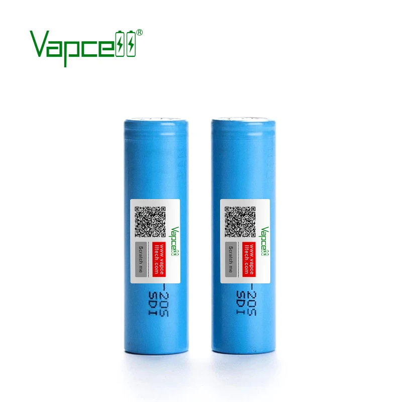 Vapcell 100% Оригинальная батарея INR18650 20S 2000 mah 30A 3 7 v Li Ion 18650 разрядные аккумуляторные