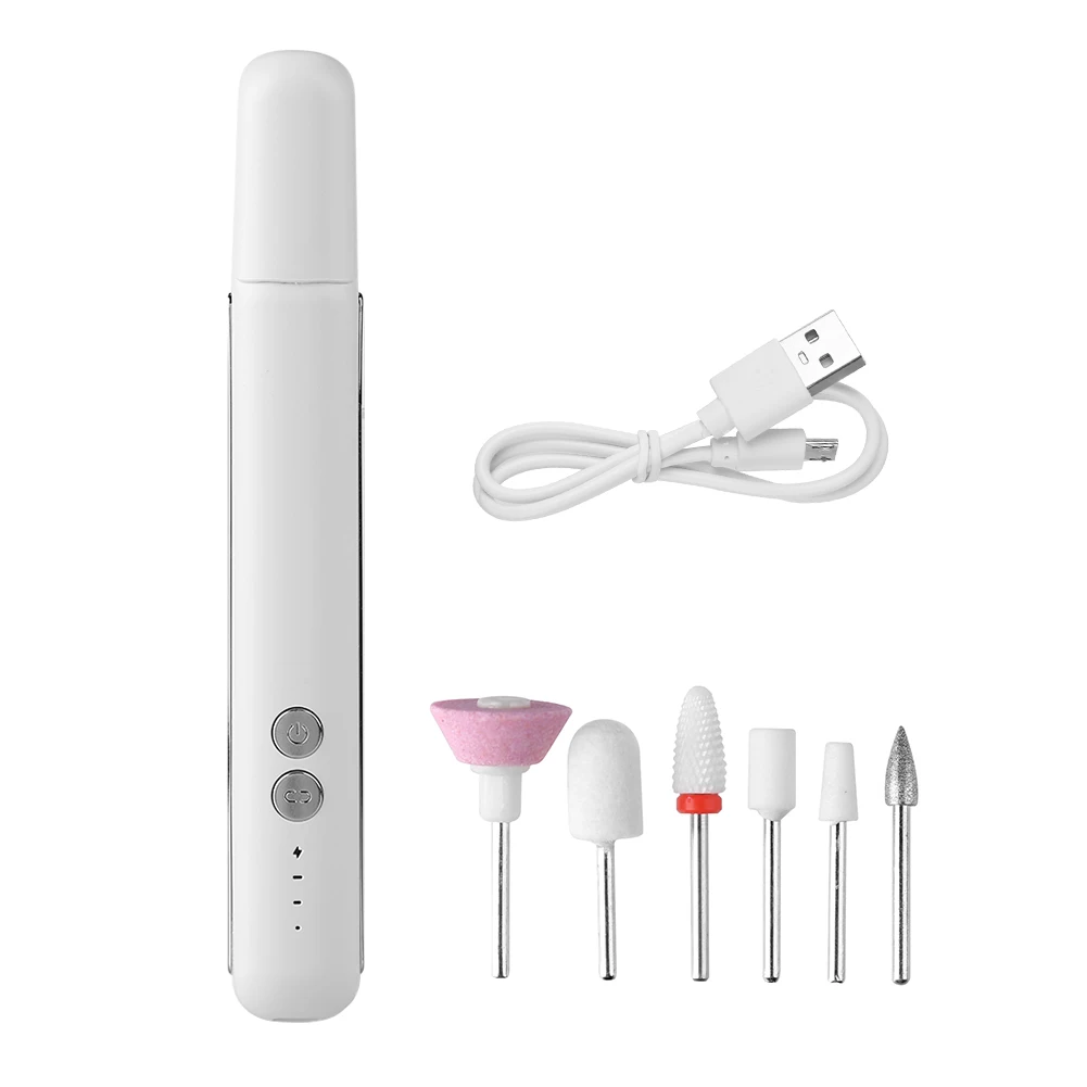 

1 Set USB Manicure Tools Grinder Machine Pedicure Drill Set Professional Nail Art Polisher Nail File Nail Drill Equipment Tools