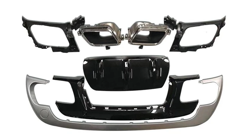 Задний бампер выступ Спойлеры и Exhause для Land Rover Range Velar 2017 18 19 2020 2021