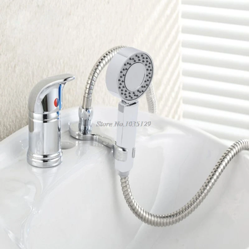 

50cm Hot & Cold Water Faucet Zinc Alloy Shampoo Bowl Shower Head Wash Hair Tap Mixing Valve Beauty Salon Bed Accessories