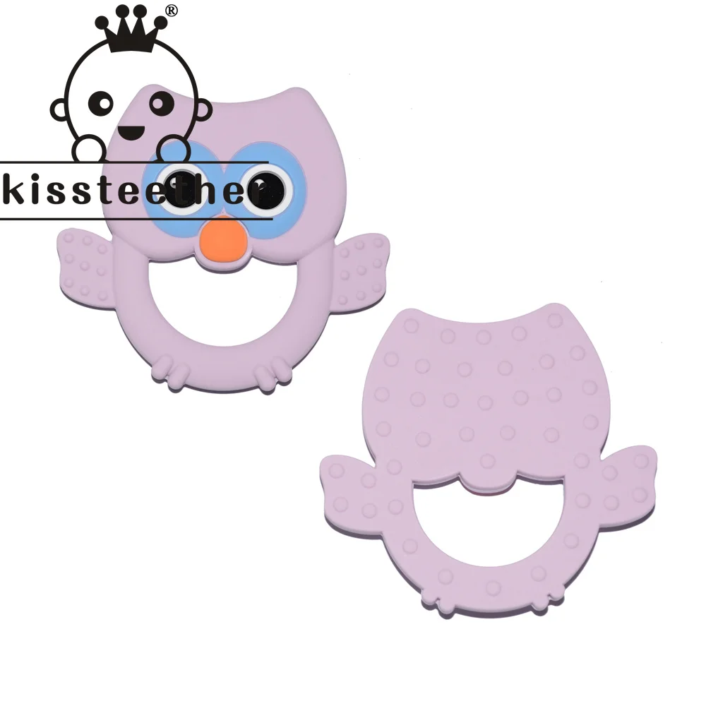 Kissteether Owl Teether Teething For Baby Infant Chewable Chewing Toys Animal Shape Clips BPA Free | Мать и ребенок