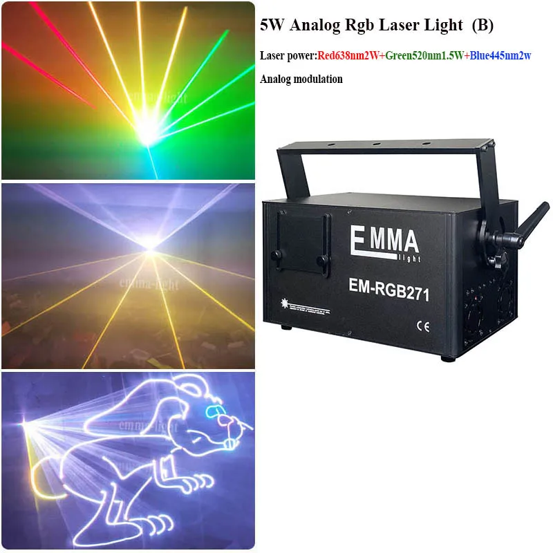 5 Вт RGB Полноцветный анимационный ПК контролируемый ILDA DMX лазер вечерние НКИ клуба
