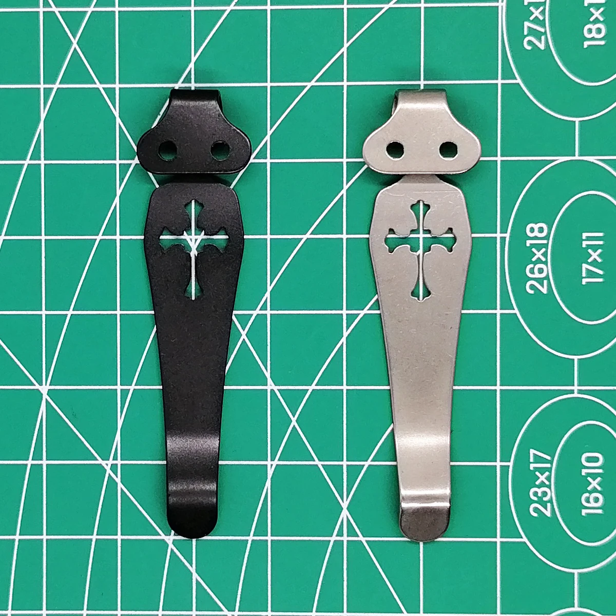 OEM титановый Карманный клип для ножа талии 2 отверстия Spyderco военизированный pm2 c81