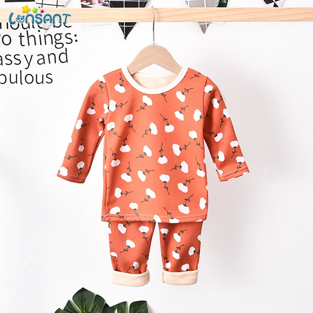 LONSANT 2T-6T Cotton 2pcs Baby's Sets Long Sleeve Kids Boys Children O Neck two-piece Toddler Boy Clothes N30 | Детская одежда и