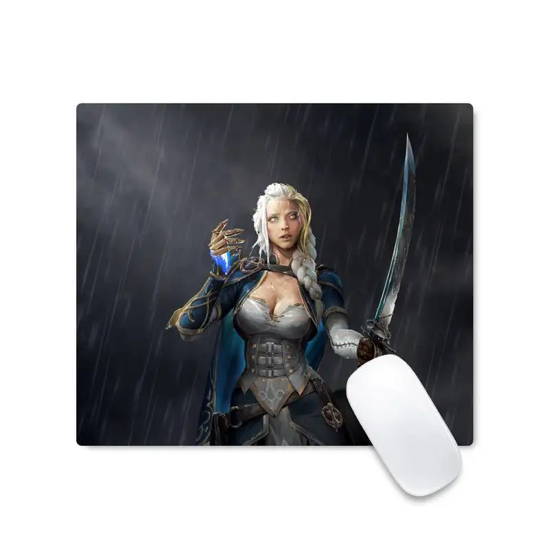 

word of Warcrafts Rubber Mouse Durable Desktop Mousepad Non-slip Cushion Square Thickness 2mm