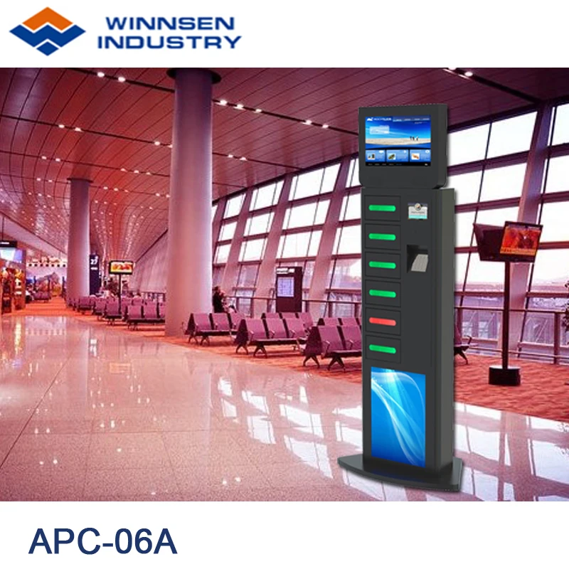 public advertising and mobile phone charging tower charger station kiosk apc 06a free global shipping