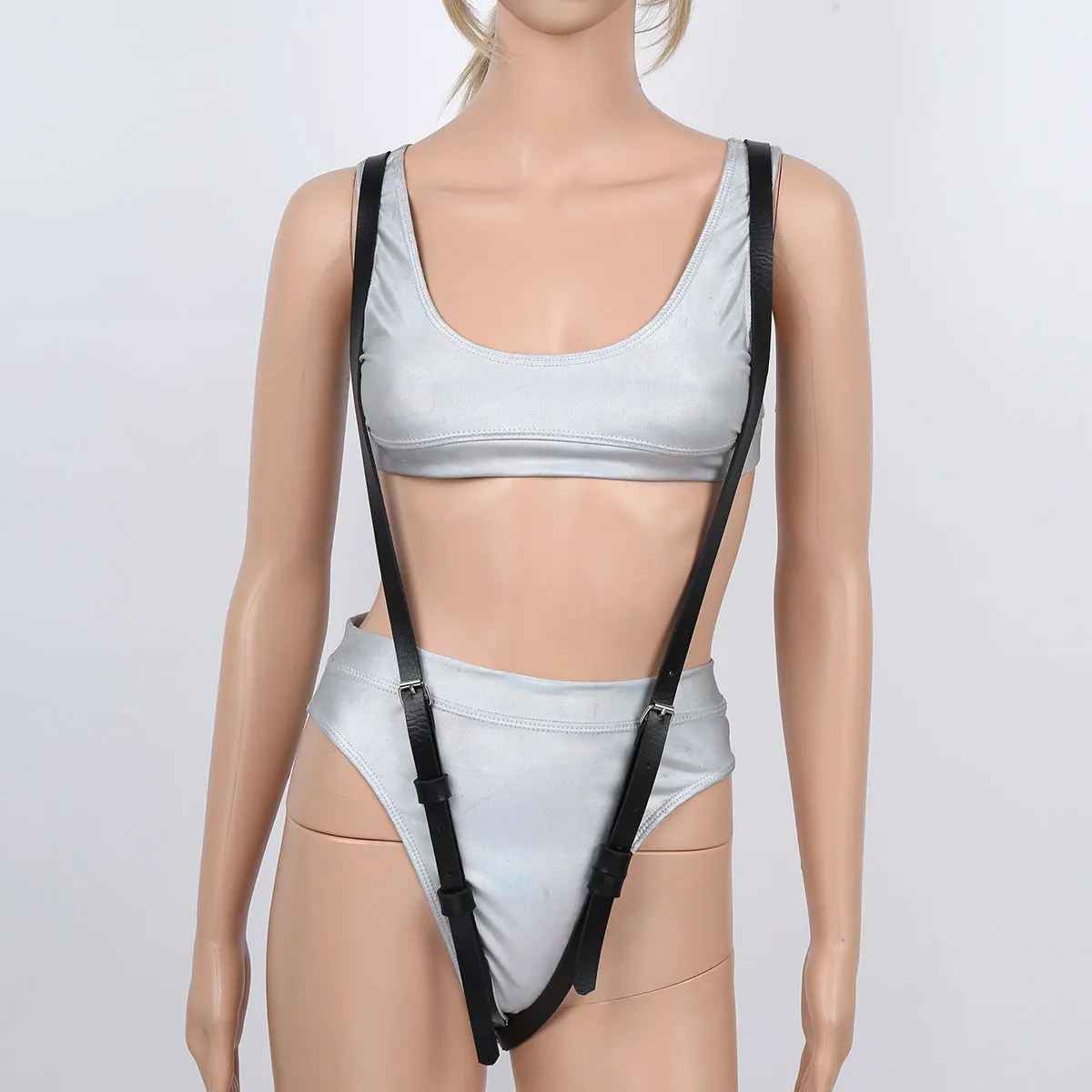 Модные женские ремни из искусственной кожи регулируемые сексуальные для тела