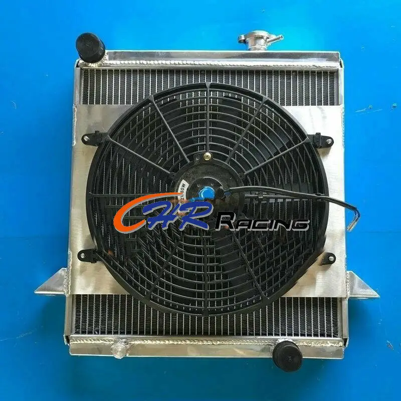 

Алюминиевый радиатор + кожух + вентилятор для Triumph TR6 1969-1974 1970 1971 1972 1973 / TR250 1967-1968 1967 1968