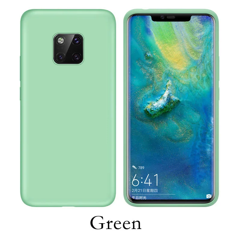 green Силиконовый чехол для телефона huawei P20 P30 Pro Lite P Smart Мягкий ТПУ противоударный чехол для mate 20 30 Pro Lite защитный чехол s - Цвет: green