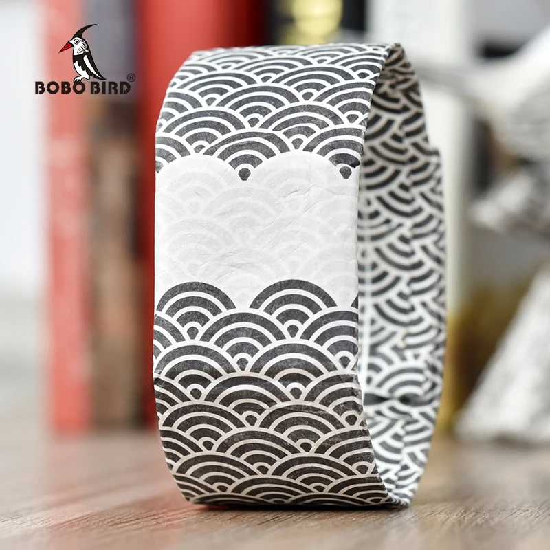 R04-1 BOBOBIRD Wood Watch Promotion Sale Leather Strap Men Women Wristwatches Birthday Present Christmas Gift in Box reloj hombre - Цвет: R04-1