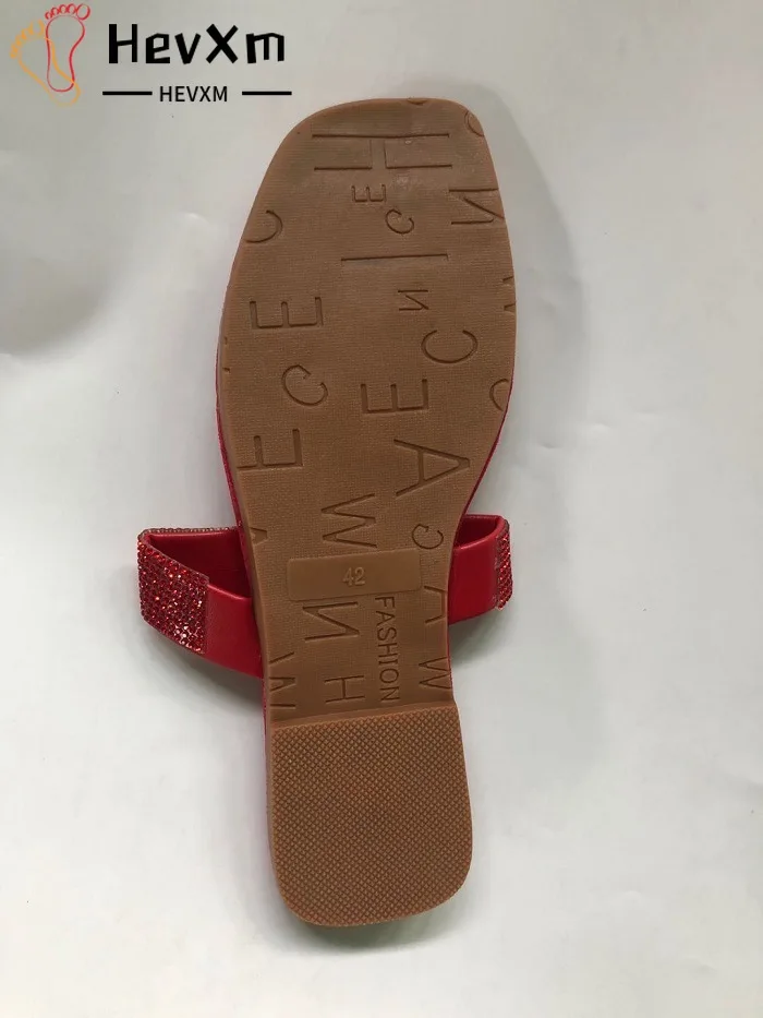 

Shiny Flat Sandals Summer Latest Rhinestone Sandals High Quality Fashion Slippers Slippers Rhinestone Beach Slippers Women Shoes