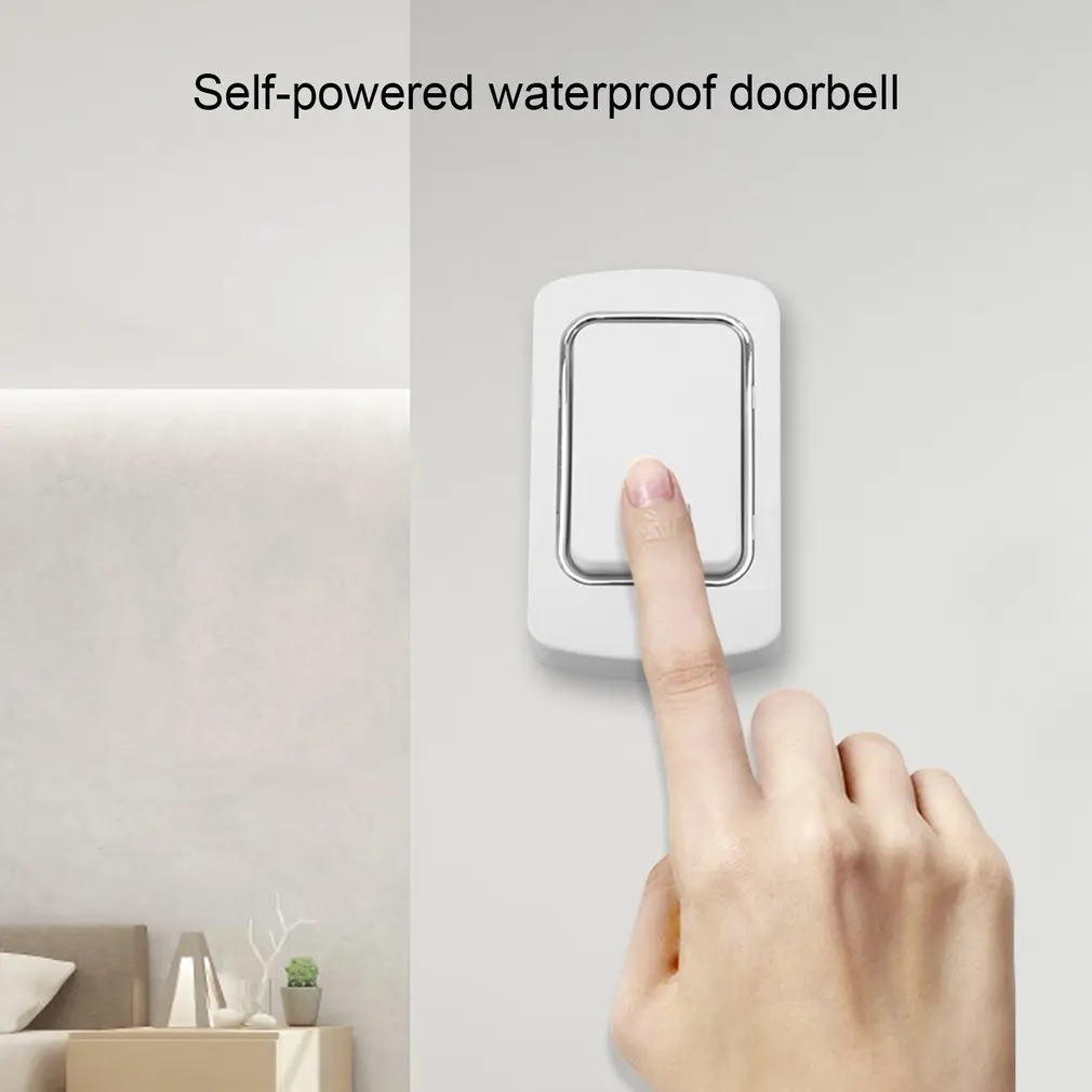 

Self-powered Wireless Remote Control Doorbell Pager Wireless Penetration Waterproof Strong Signal Doorbell