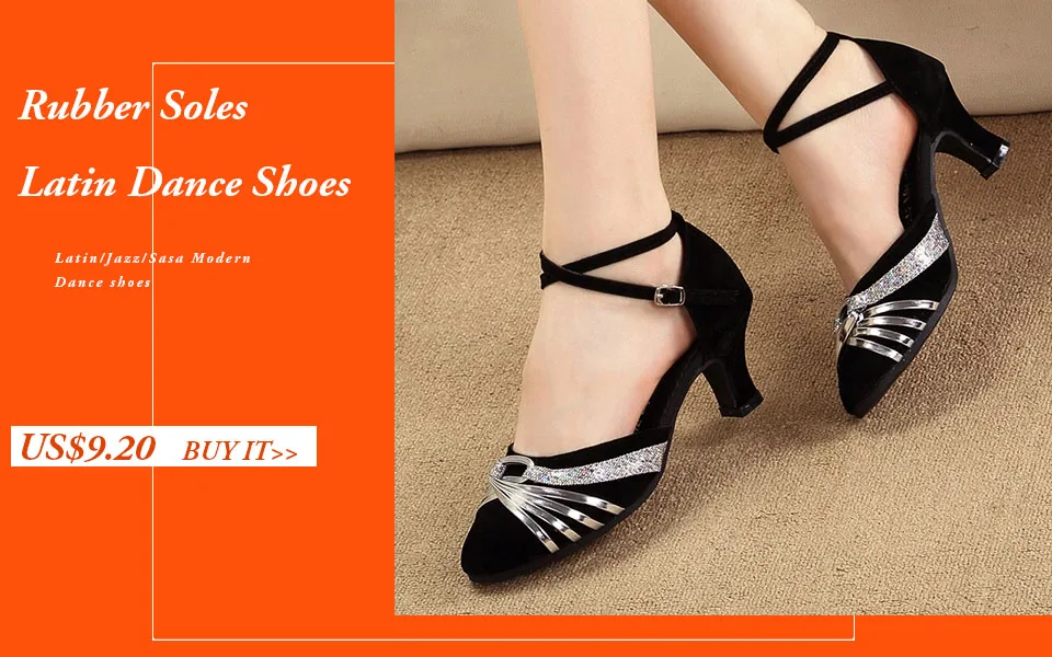 Gold Highheel Glitter Lady Latin Dance Shoes Women's Ballroom Tango