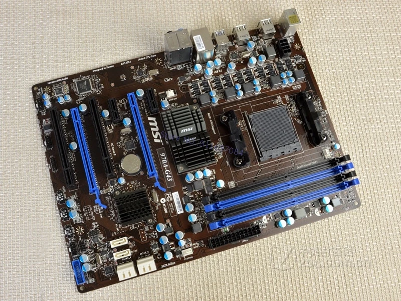 Оригинальная материнская плата DDR3 для MSI 970A-G43 разъем AM3 + платы USB2.0 USB3.0 32 Гб 970 б/у