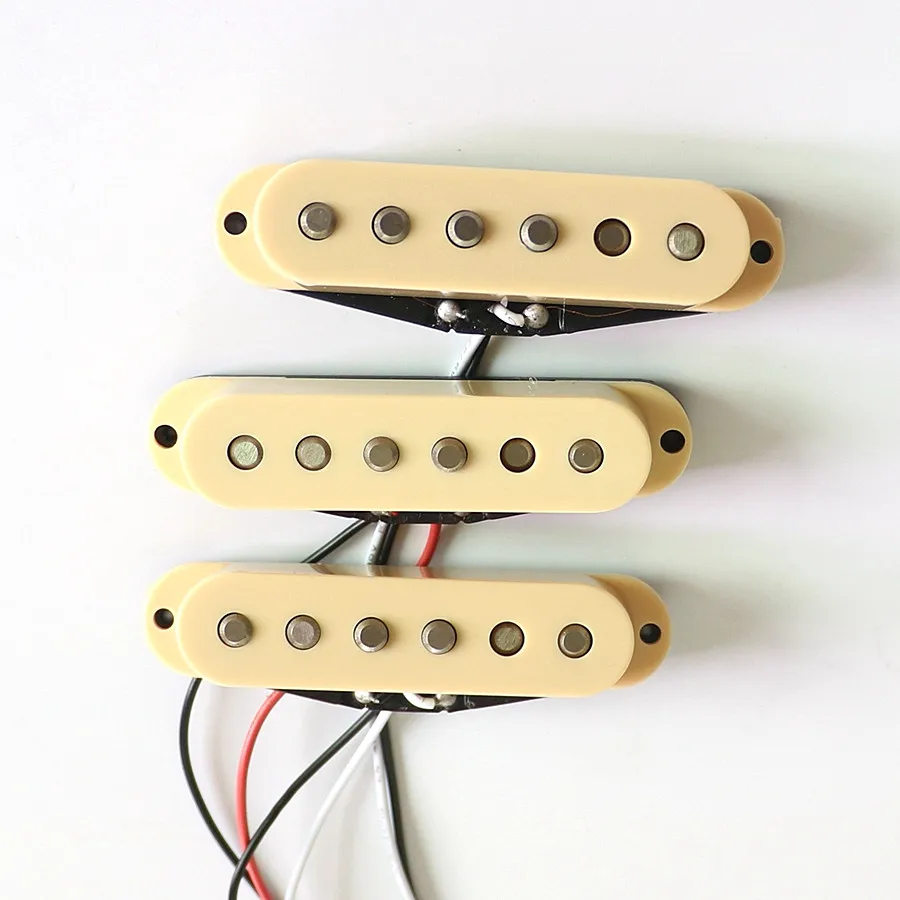 Гитарный пикап donlissa цвета слоновой кости/черный с одной катушкой магнитом для