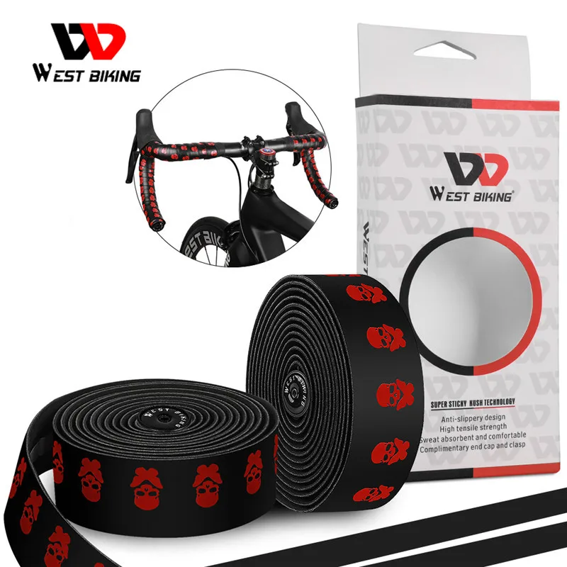 West Biking 1 пара дорожная лента для руля велосипеда противоскользящая мягкая Pu Eva
