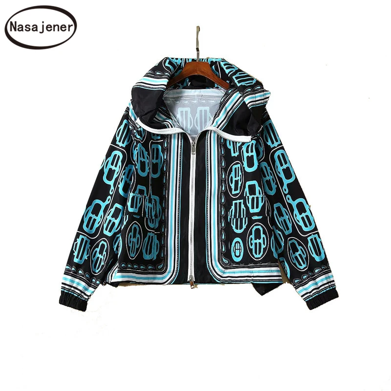 Новая модная подиумная Осенняя Повседневная куртка женская с длинным рукавом